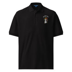 Black Emboidered Polo